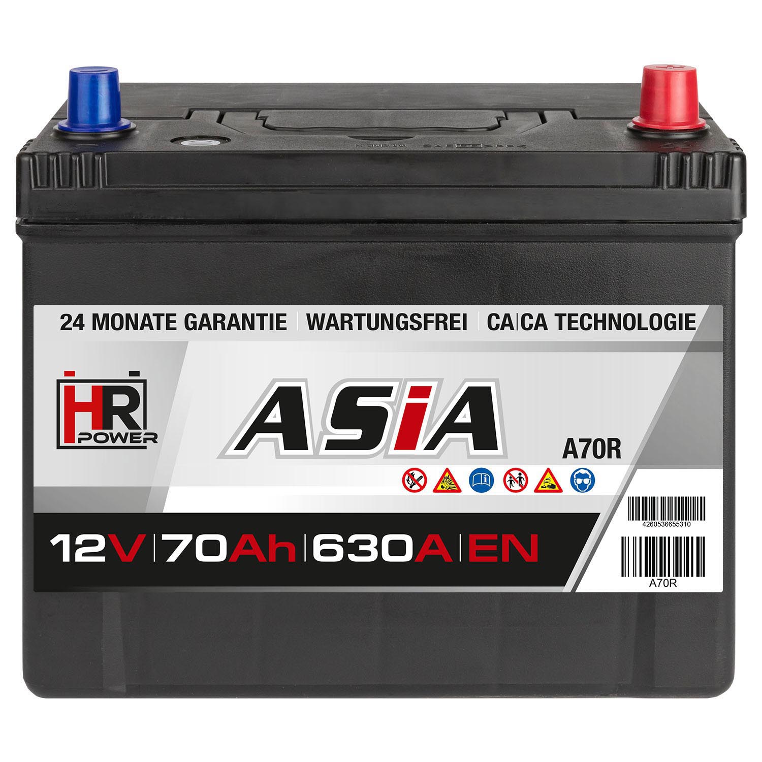 HR HiPower ASIA Autobatterie A70R 12V 70Ah