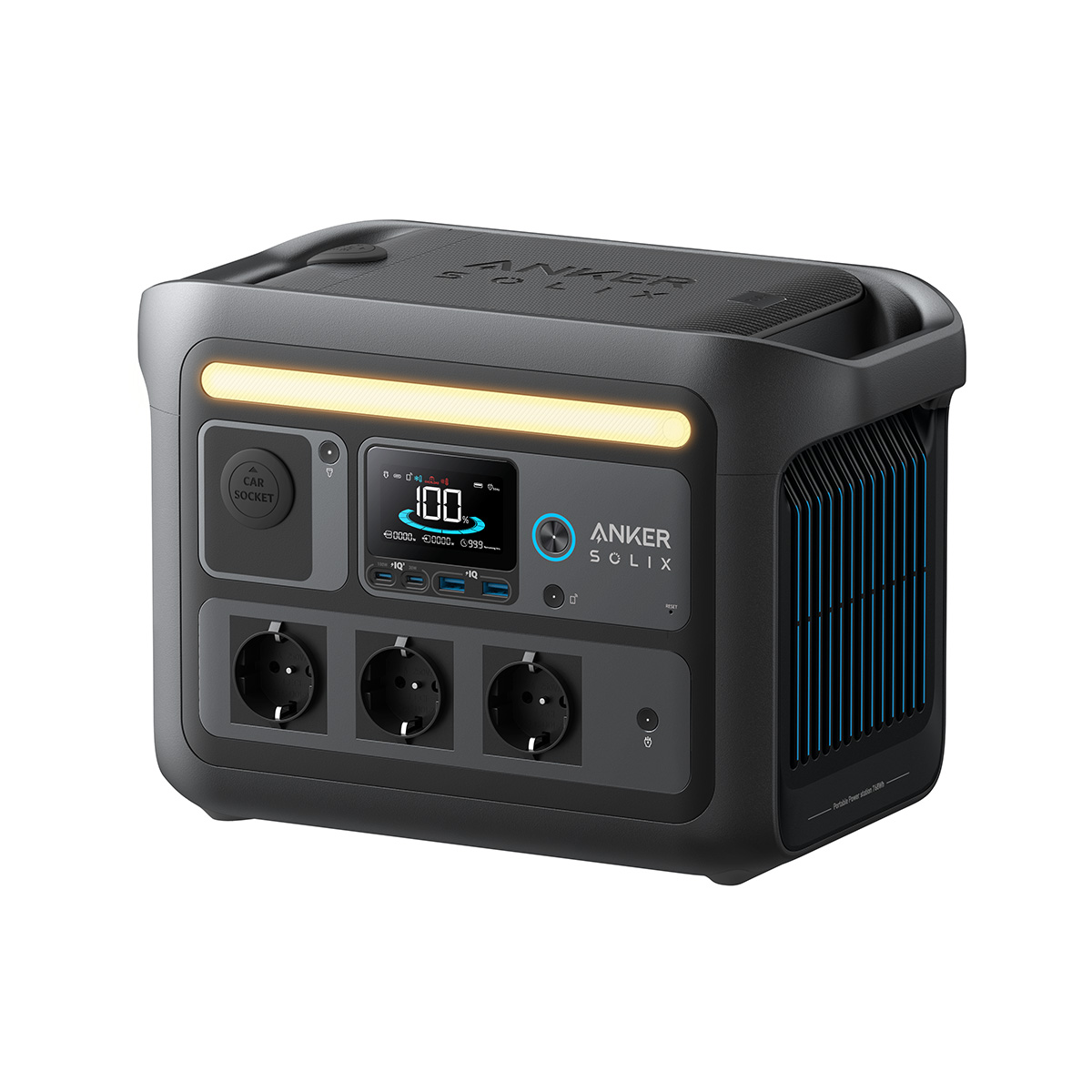 Anker SOLIX C800X Tragbare Powerstation 768Wh | 1200W (USt-befreit nach §12 Abs.3 Nr. 1 S.1 UStG)