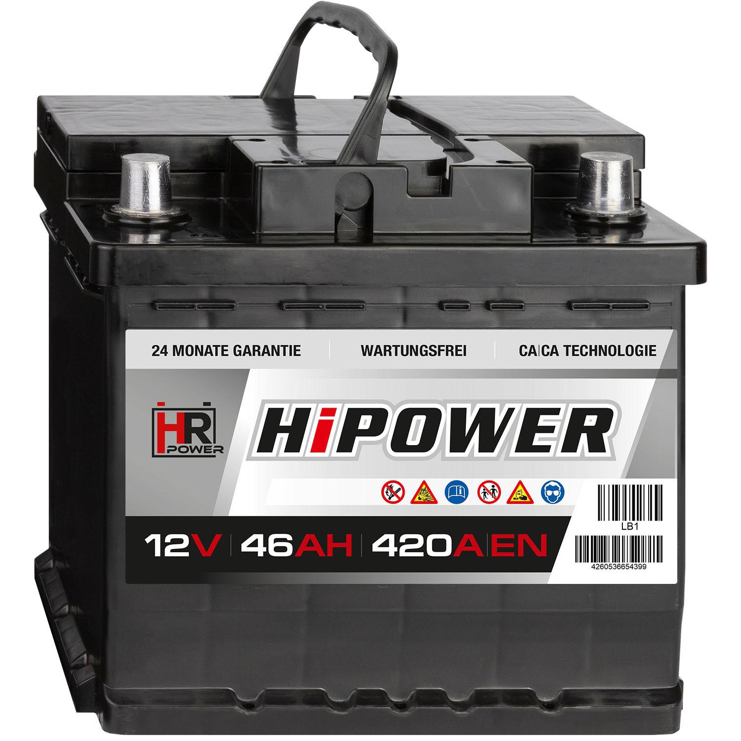 HR HiPower Autobatterie 12V 46Ah