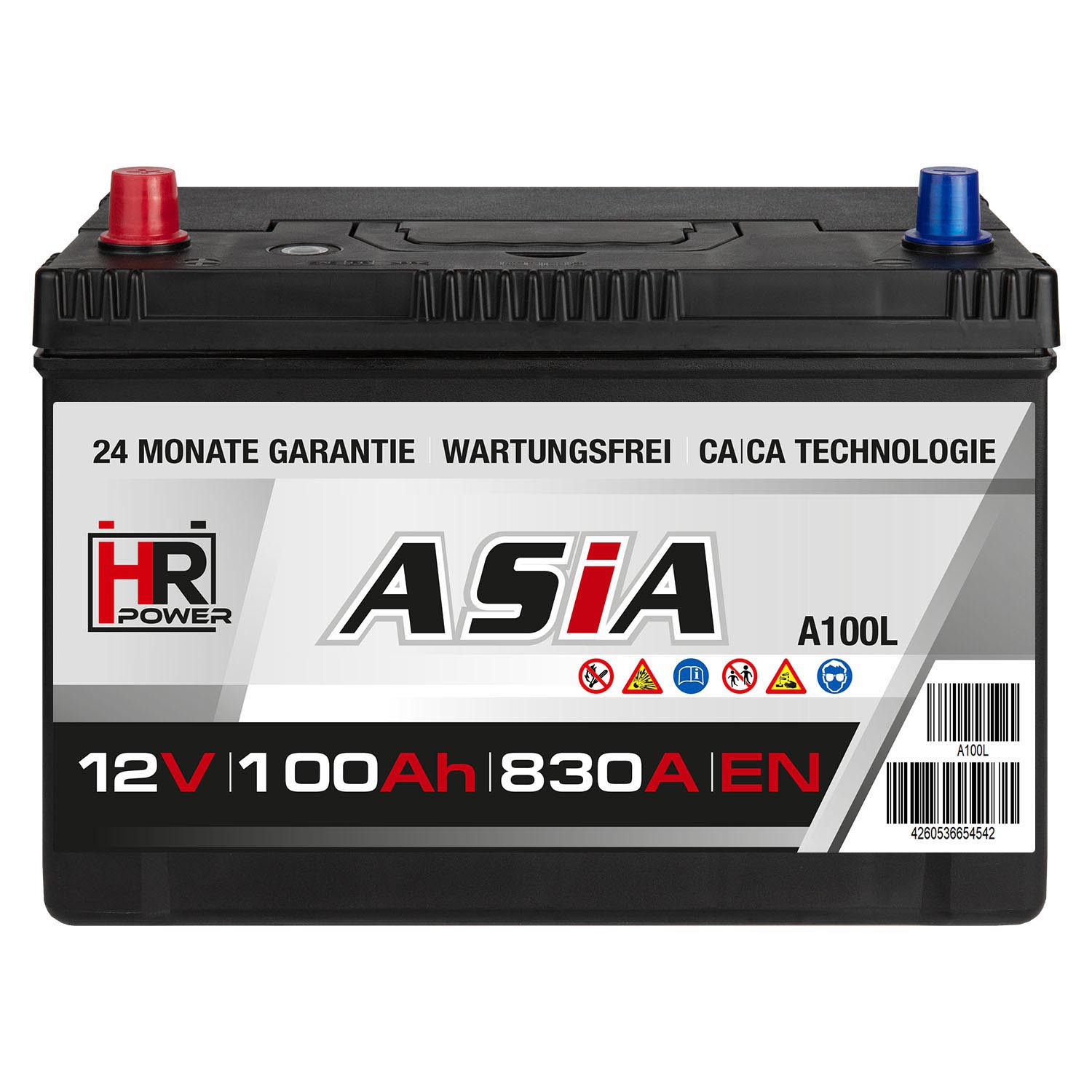 HR HiPower ASIA Autobatterie A100L 12V 100Ah