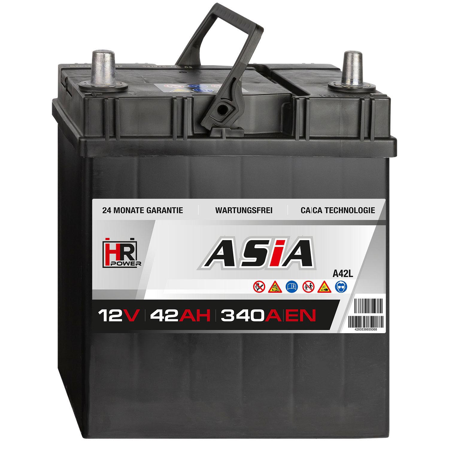 HR HiPower ASIA Autobatterie A42L 12V 42Ah