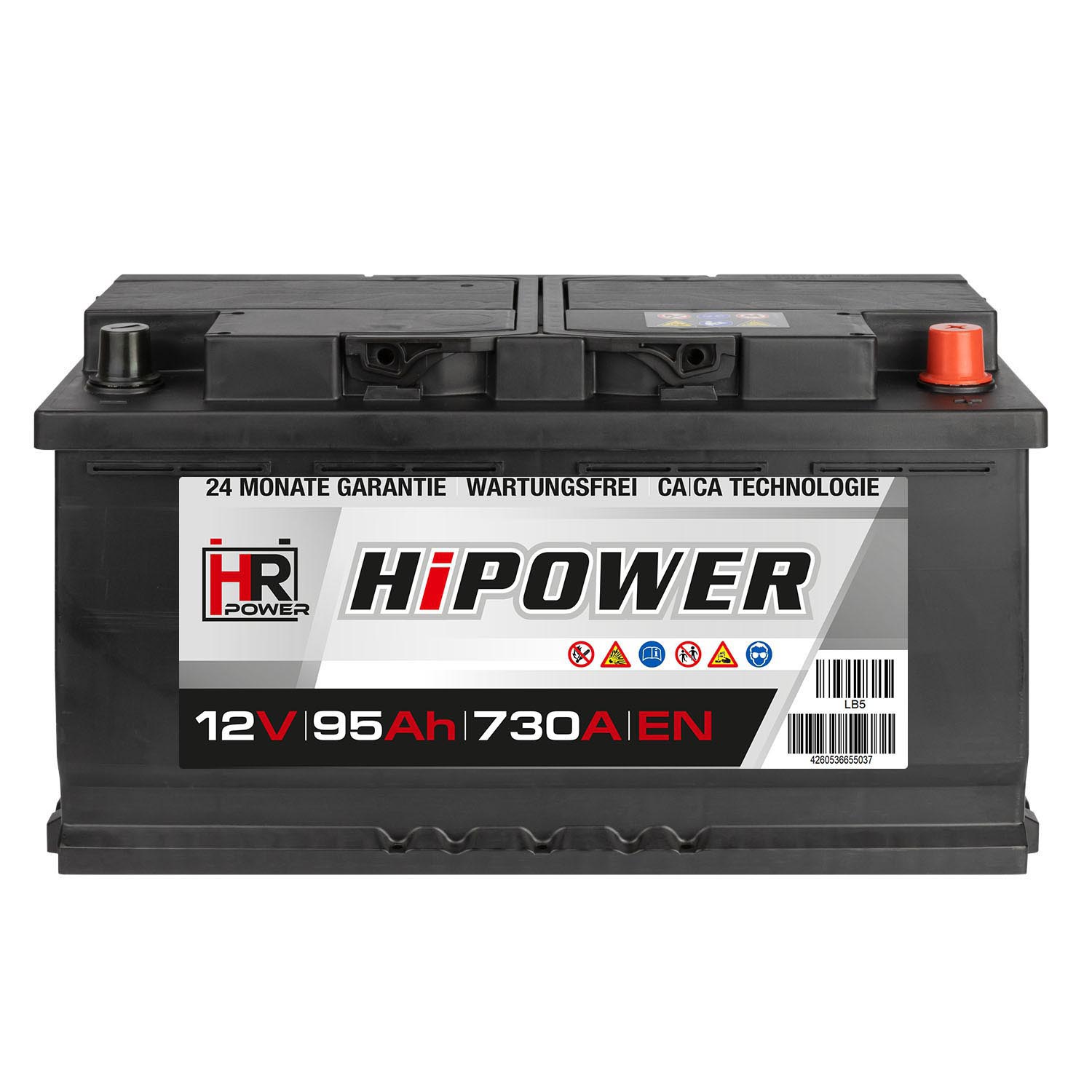 HR HiPower Autobatterie 12V 95Ah