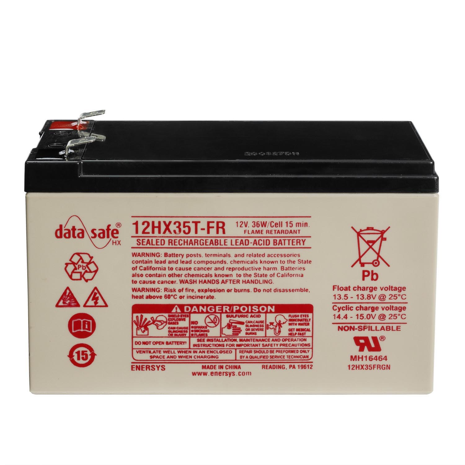 Enersys Datasafe Bleibatterie 12V 7,9Ah 12HX35FR USV Akku