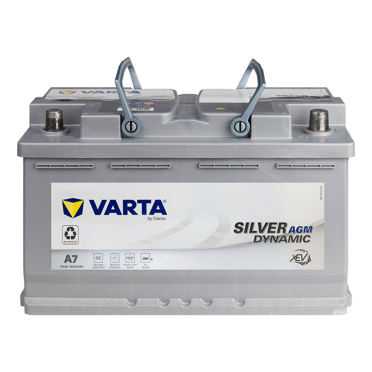 VARTA A7 Silver Dynamic (E39) AGM Autobatterie 12V 70Ah