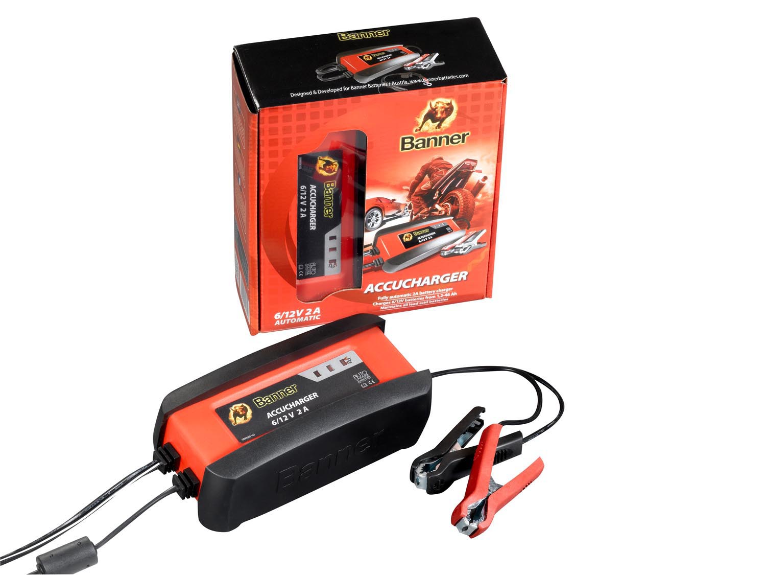 Banner ACCUCHARGER 6V & 12V 2A Batterieladegerät