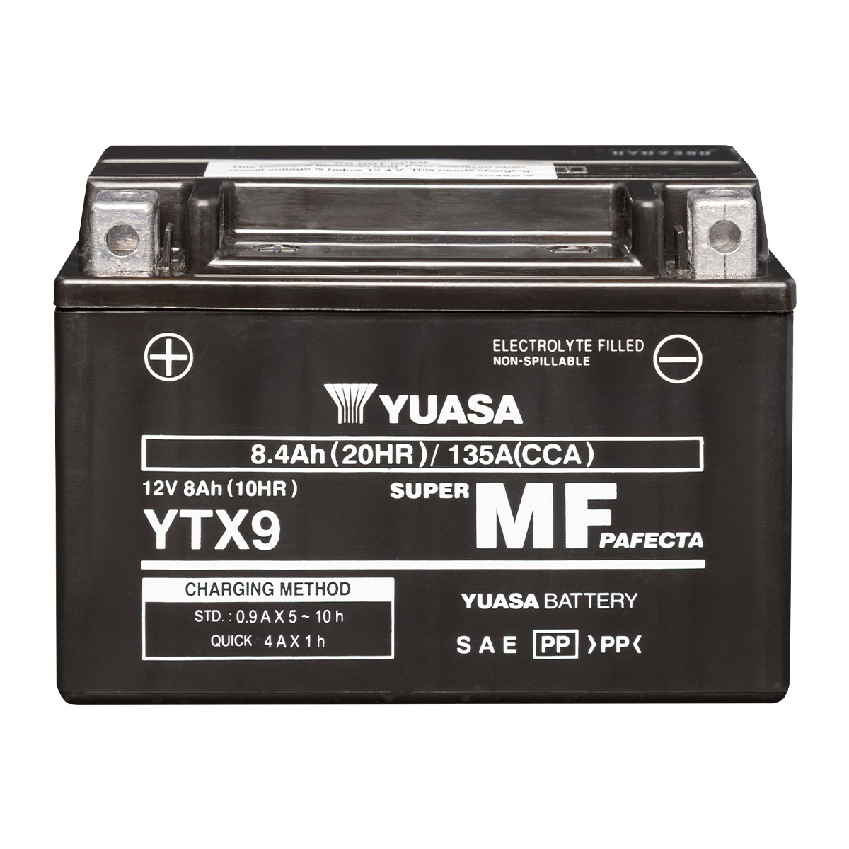 Yuasa YTX9 AGM 12V 8Ah Motorradbatterie