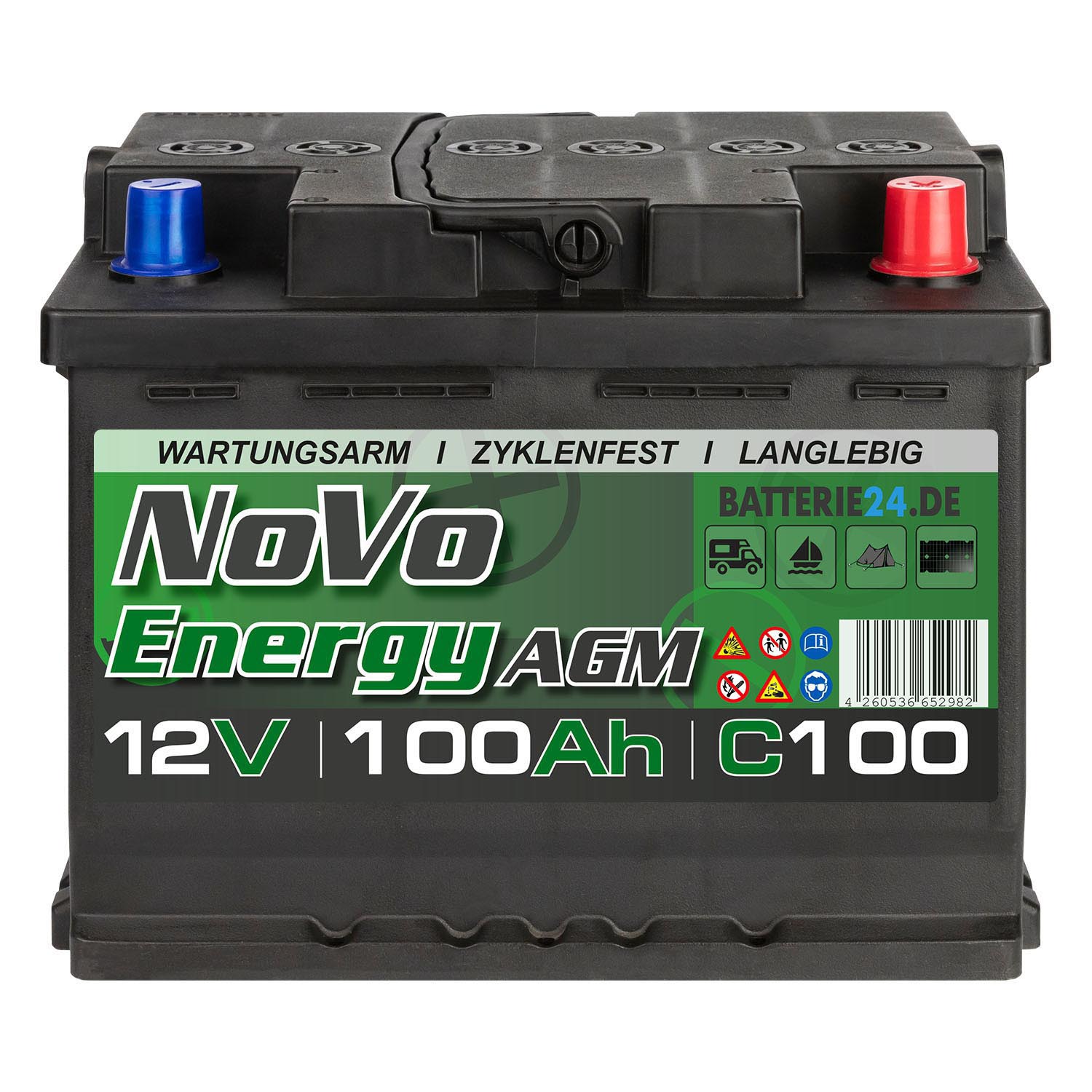 Novo Energy AGM Batterie 12V 100Ah