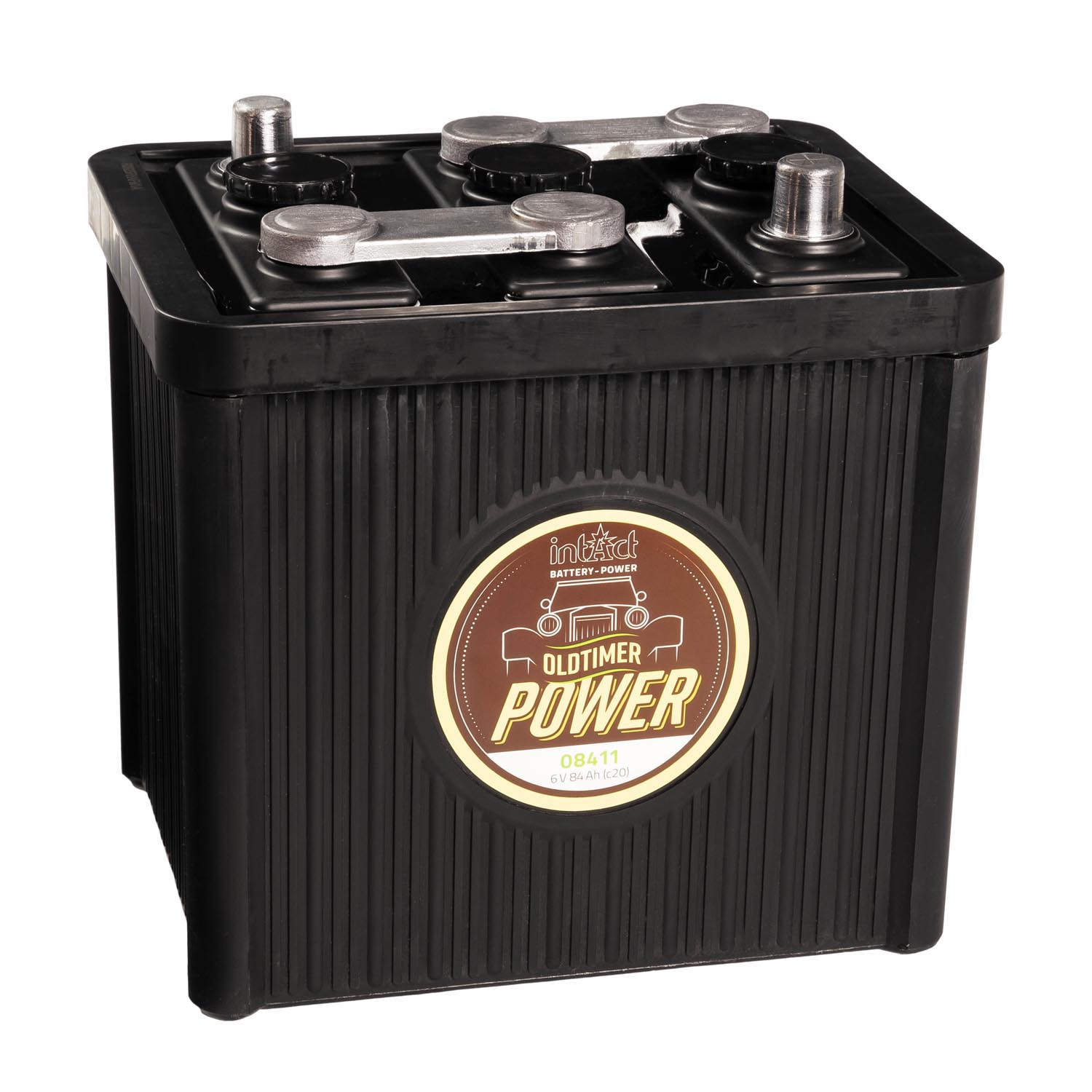 intAct Oldtimer-Power 08411 Autobatterie 6V 84Ah trocken