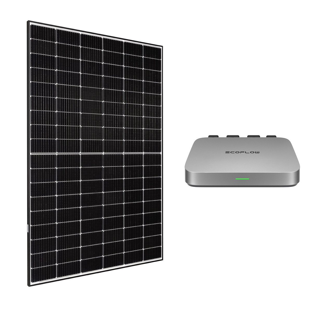 Set Solarmodul 410W JA Solar + Mikrowechselrichter 600W EcoFlow