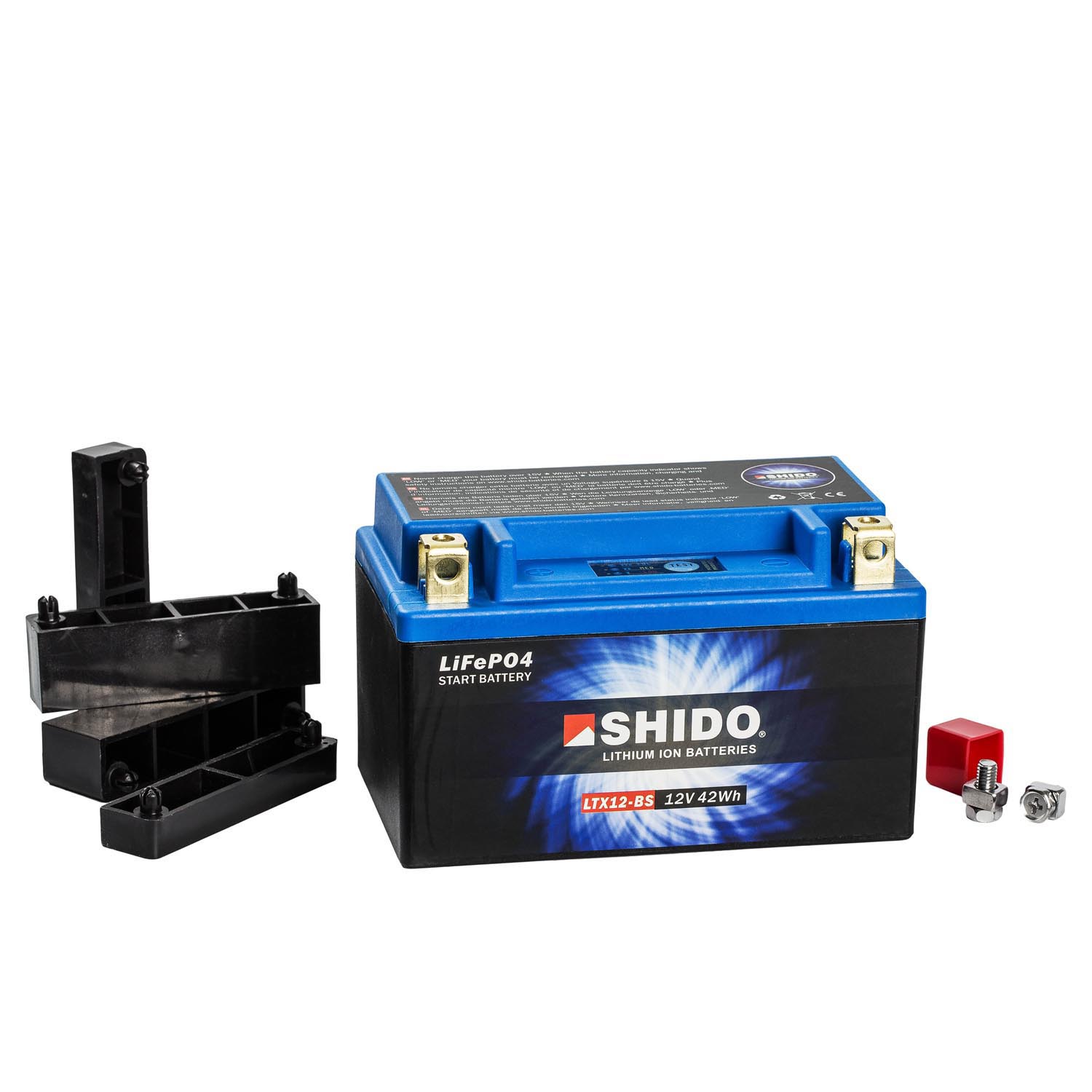 Shido Lithium Motorradbatterie LiFePO4 LTX12-BS 12V