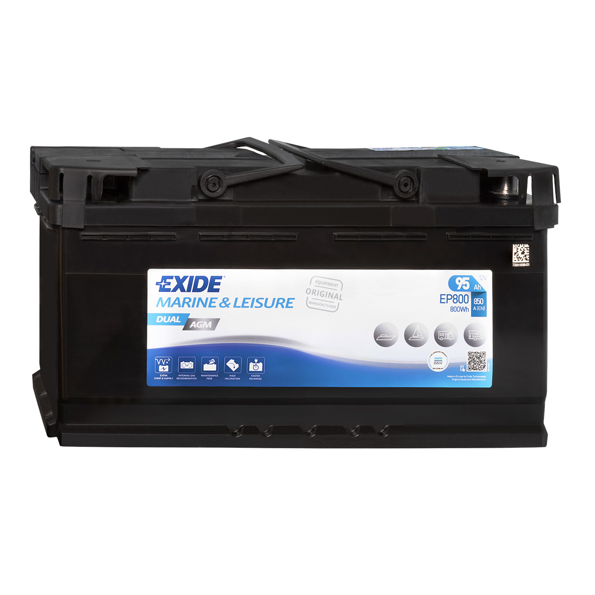 Exide EP800 Dual AGM 12V 95Ah Versorgerbatterie