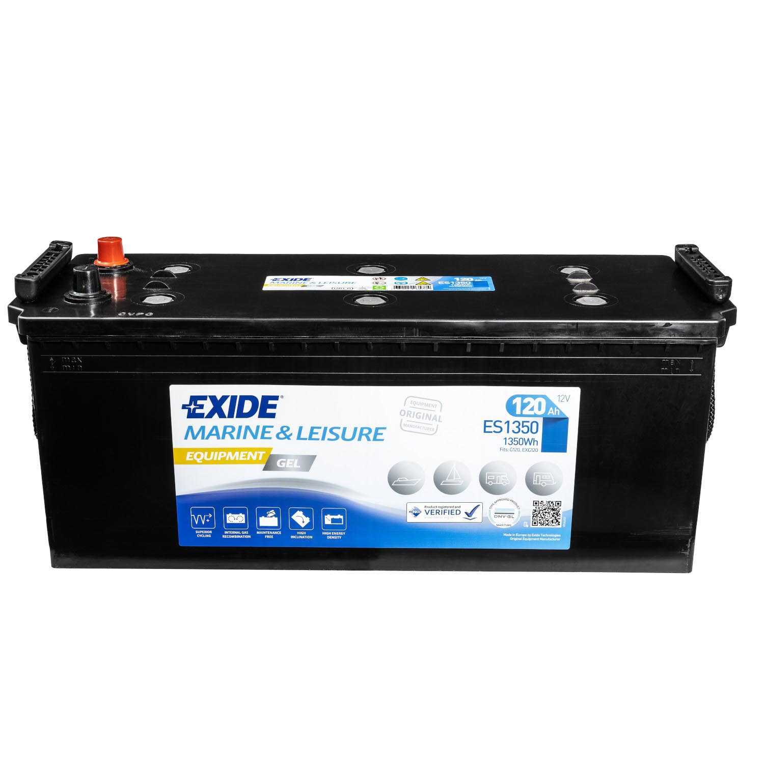 Exide Equipment Gel Batterie ES1350 (Gel G120) 12V 120Ah