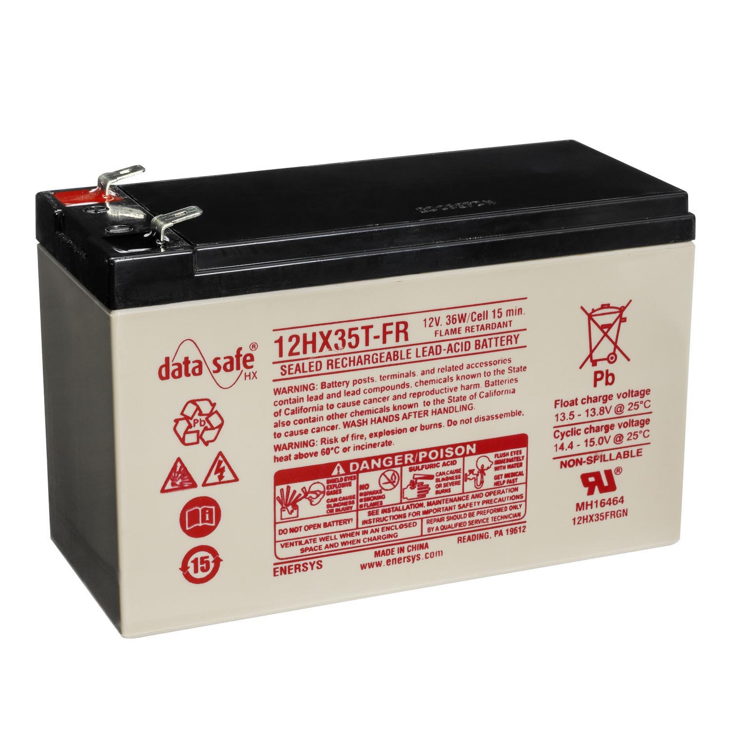 Enersys Datasafe Bleibatterie 12V 7,9Ah 12HX35FR USV Akku