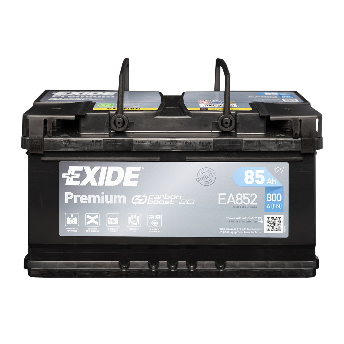 Exide Premium CARBON BOOST 2.0 EA852 Autobatterie 12V 85Ah