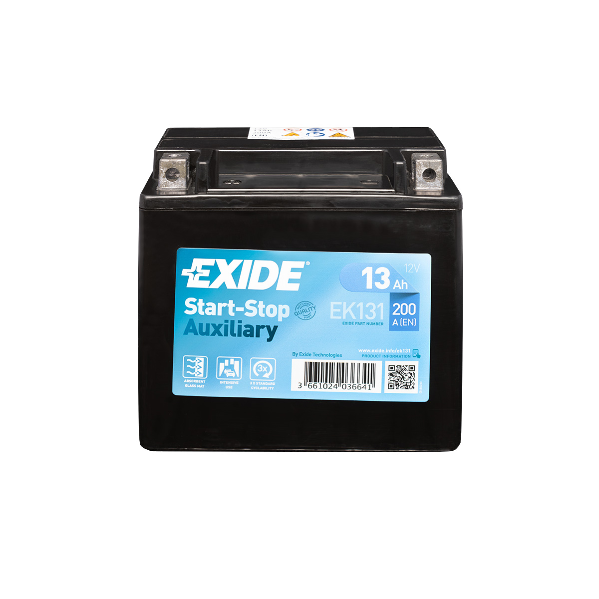 Exide EK131 Start-Stop Auxiliary AGM Stützbatterie 12V 13Ah