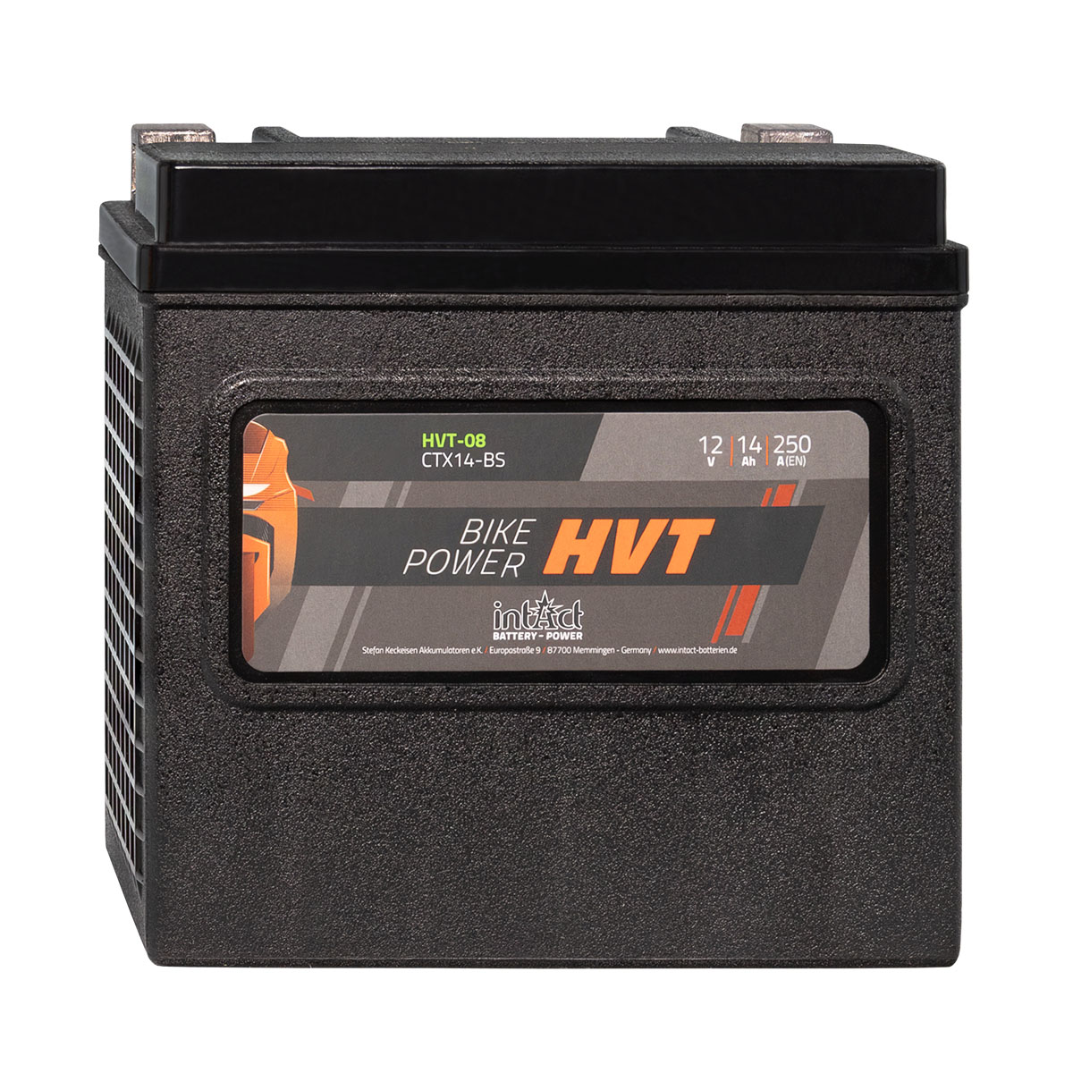 intAct Bike-Power Motorradbatterie HVT CTX14-BS 12V 14Ah HVT-08