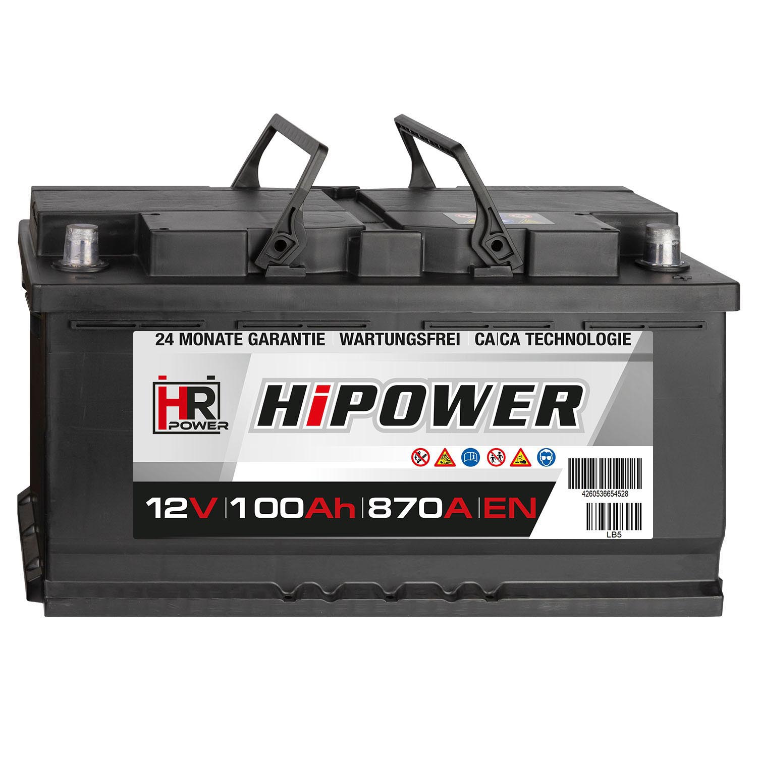 HR HiPower Autobatterie 12V 100Ah