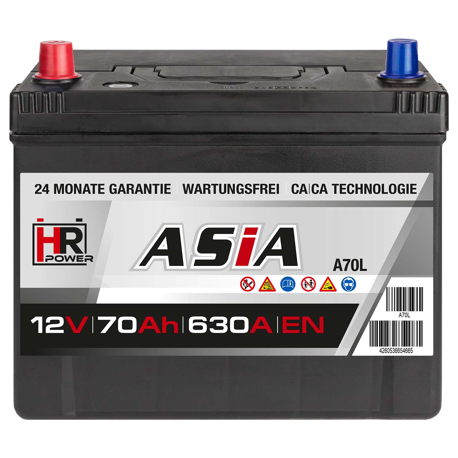 HR HiPower ASIA Autobatterie A70L 12V 70Ah