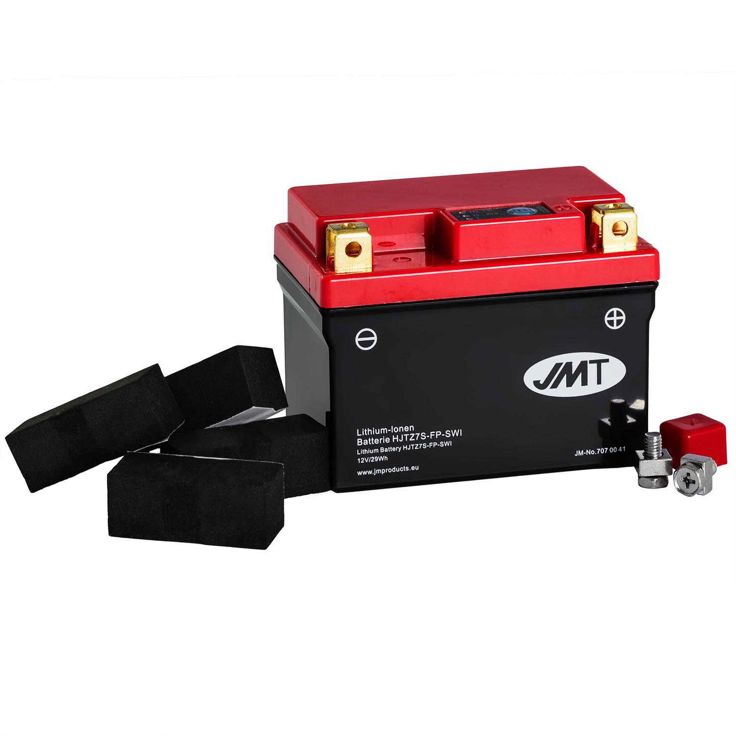 JMT Lithium-Ionen-Motorrad-Batterie HJTZ7S-FP 12V