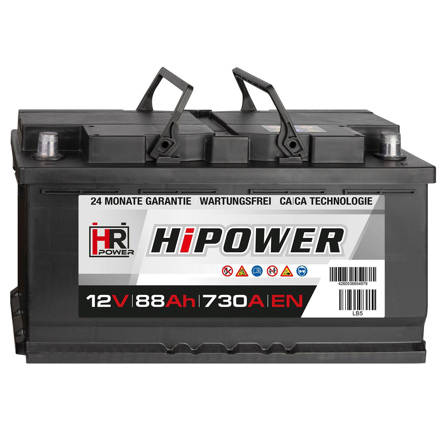 HR HiPower Autobatterie 12V 88Ah