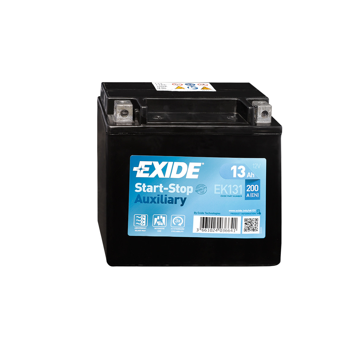 Exide EK131 Start-Stop Auxiliary AGM Stützbatterie 12V 13Ah