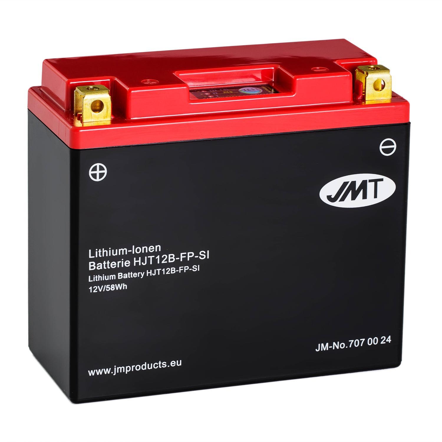 JMT Lithium-Ionen-Motorrad-Batterie HJT12B-FP 12V