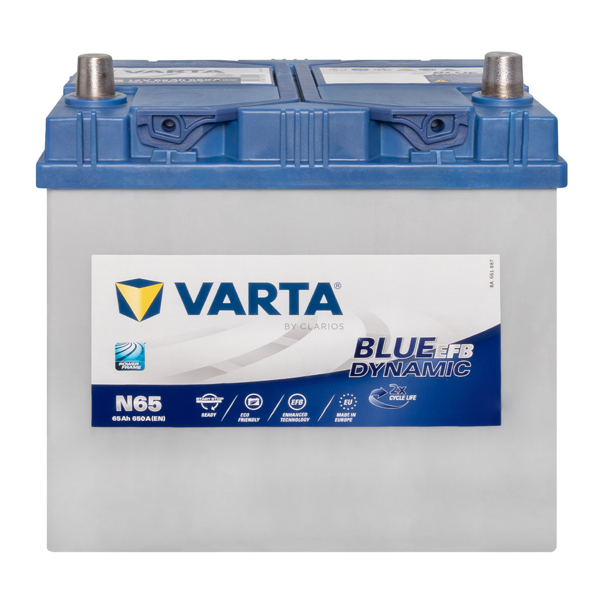 VARTA Blue Dynamic N65 EFB Autobatterie 12V 65Ah