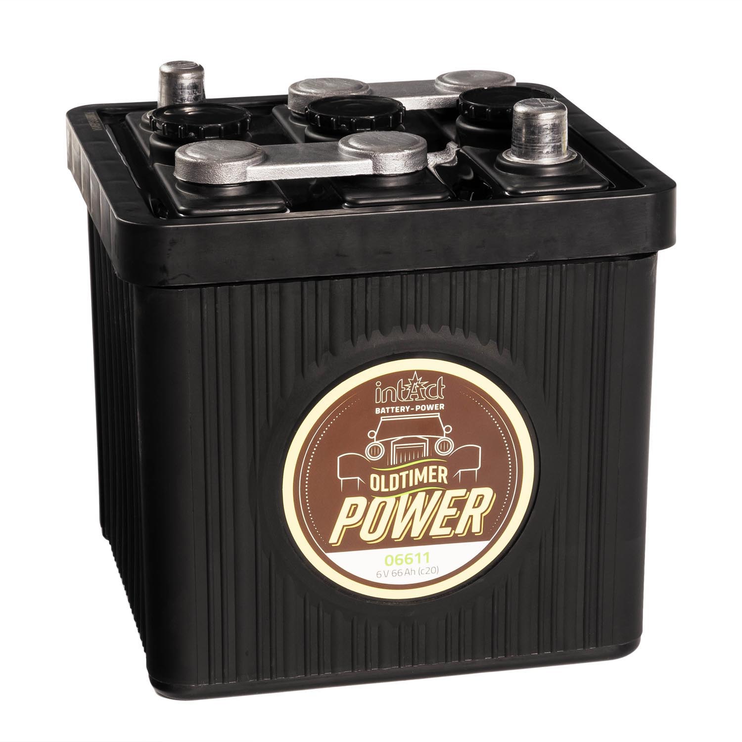 intAct Oldtimer-Power 06611 Autobatterie 6V 66Ah trocken