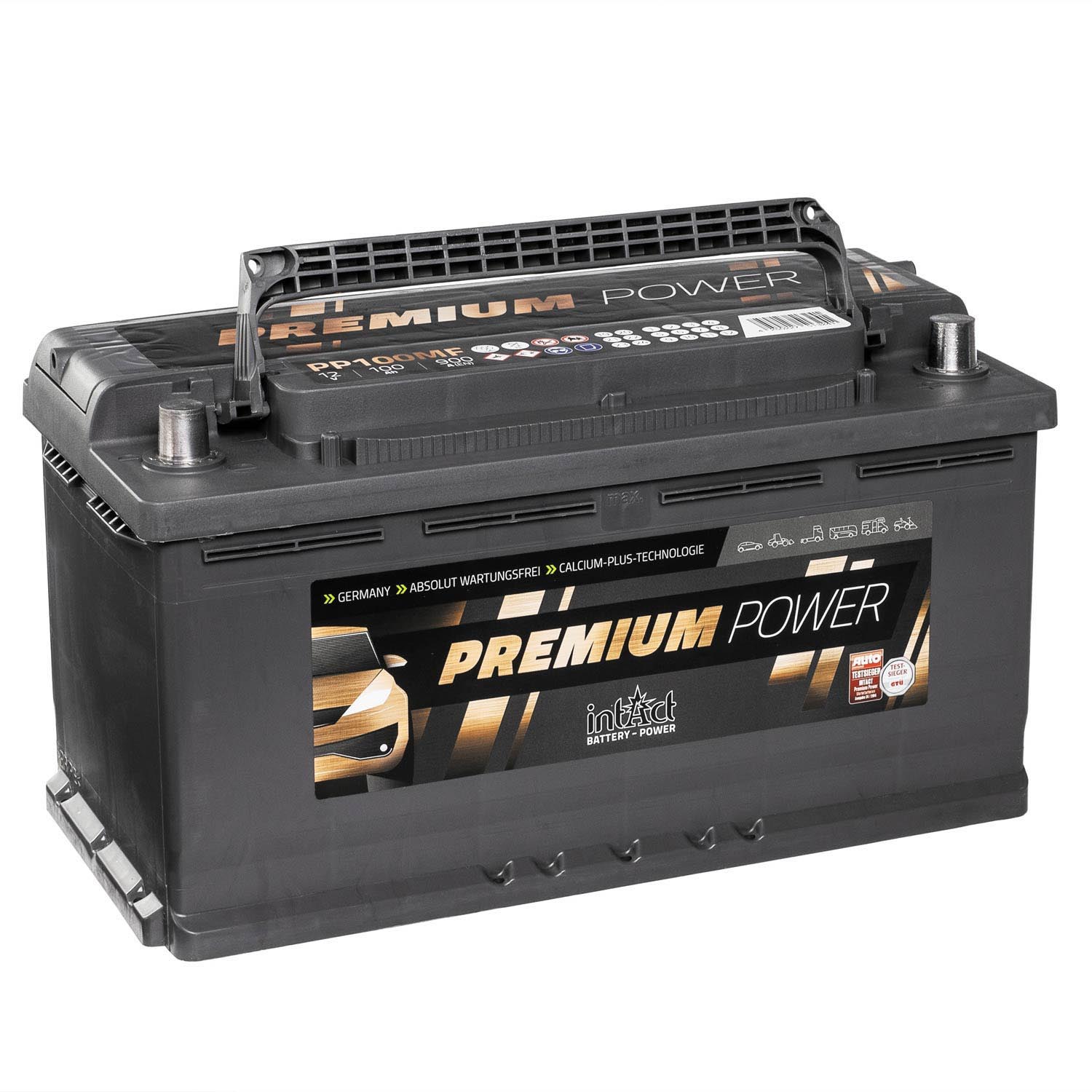 intAct Premium Power PP100MF Autobatterie 12V 100Ah