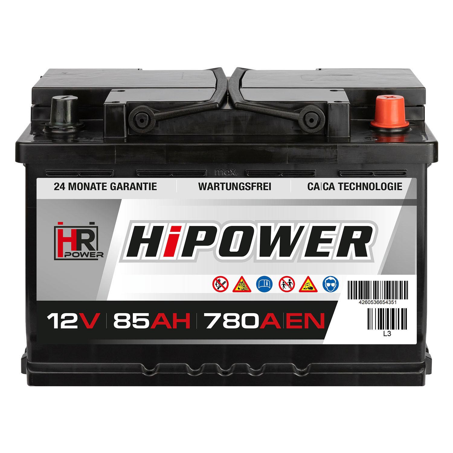 HR HiPower Autobatterie 12V 85Ah