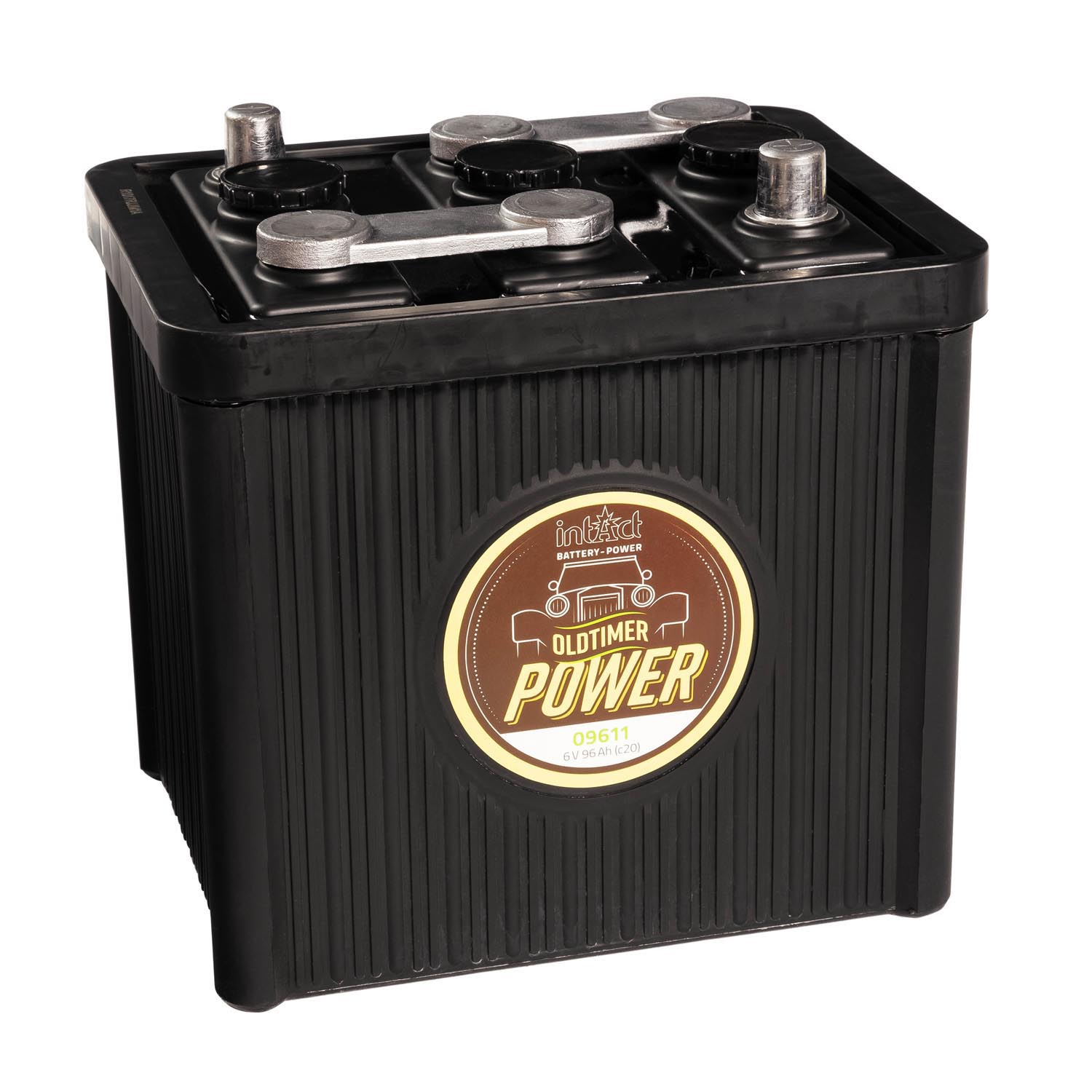 intAct Oldtimer-Power 09611 Autobatterie 6V 96Ah trocken