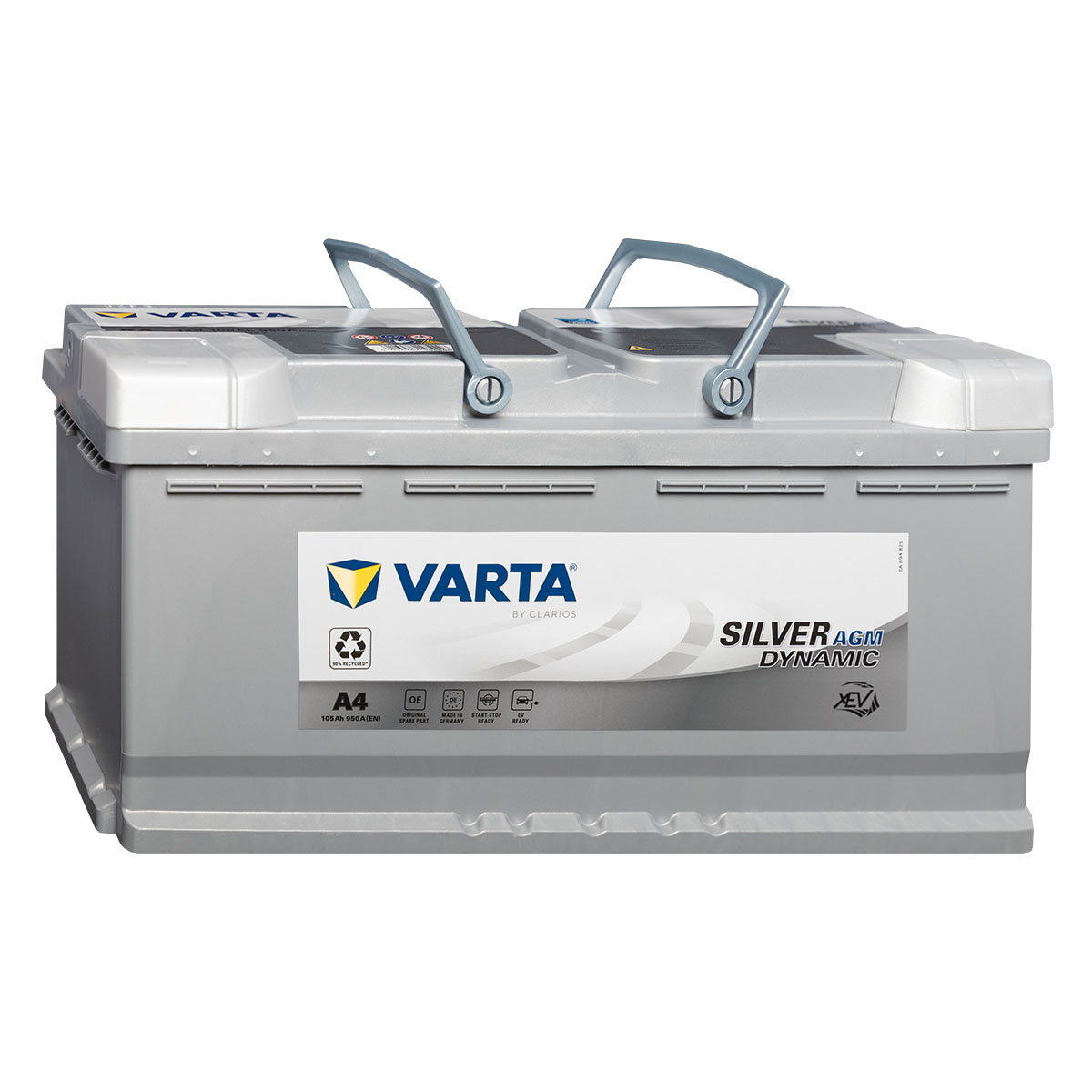 VARTA A4 Silver Dynamic (H15) AGM Autobatterie 12V 105Ah