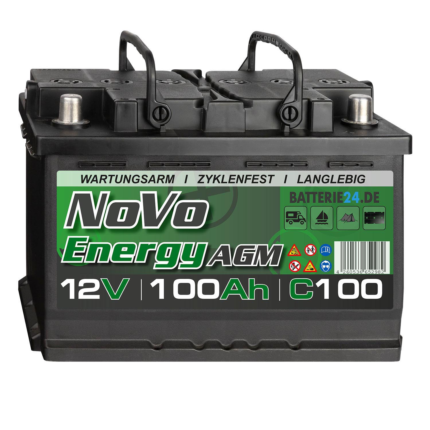 Novo Energy AGM Batterie 12V 100Ah