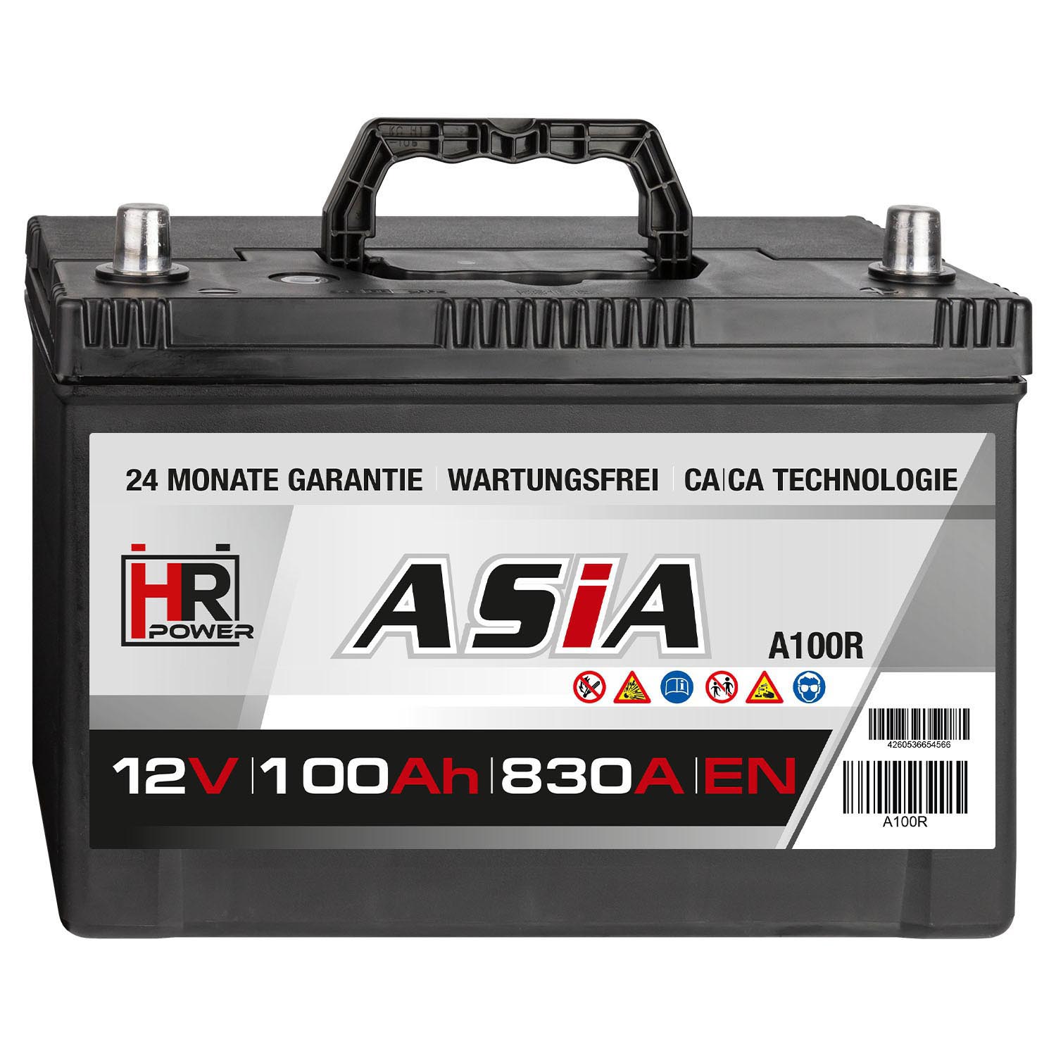 HR HiPower ASIA Autobatterie A100R 12V 100Ah