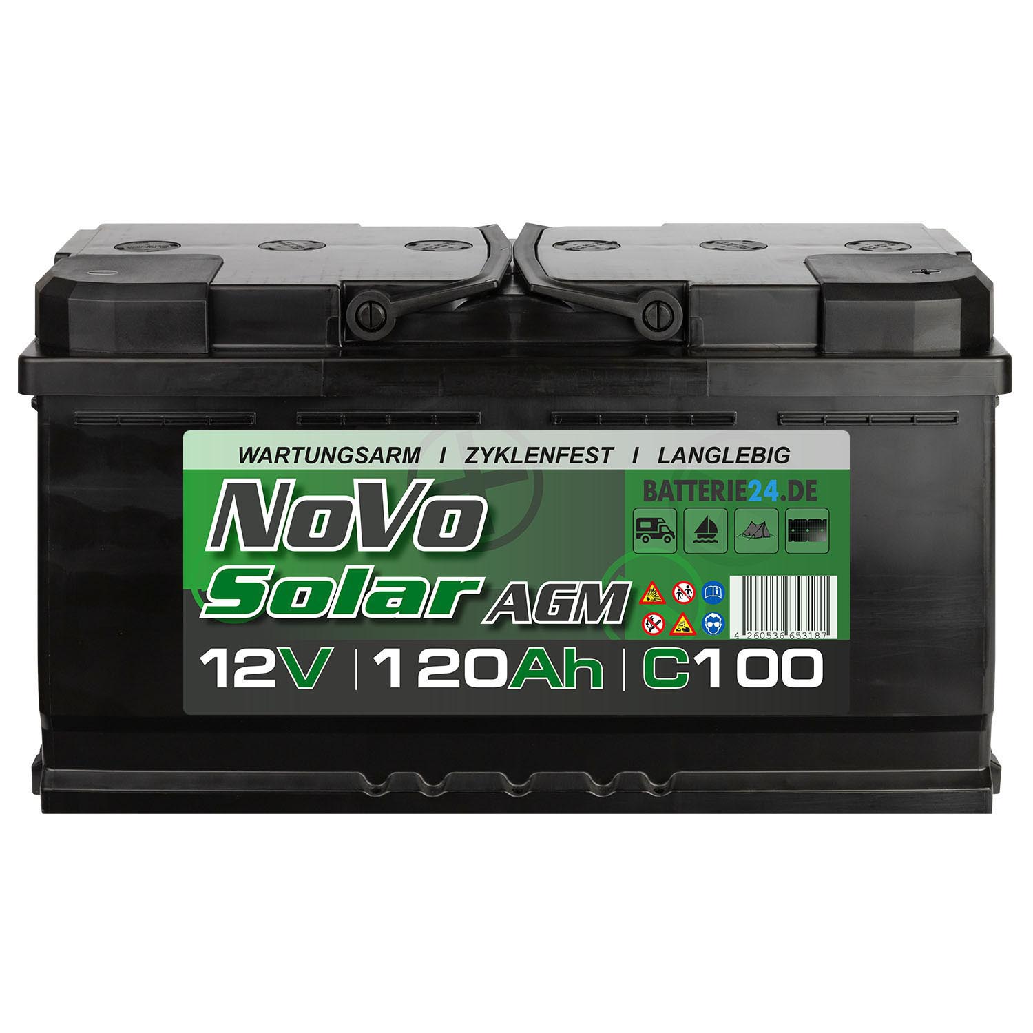 Novo Solar AGM 12V 120Ah Versorgerbatterie