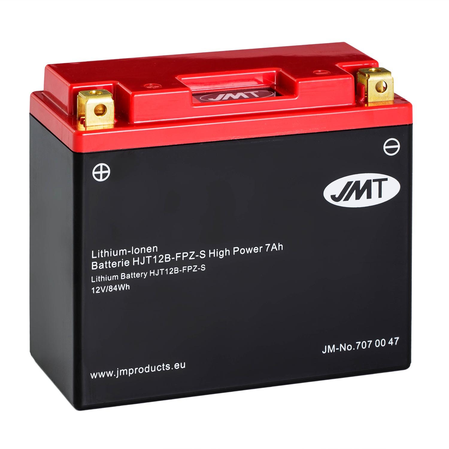 JMT Lithium-Ionen-Motorrad-Batterie HJT12B-FPZ-S 12V