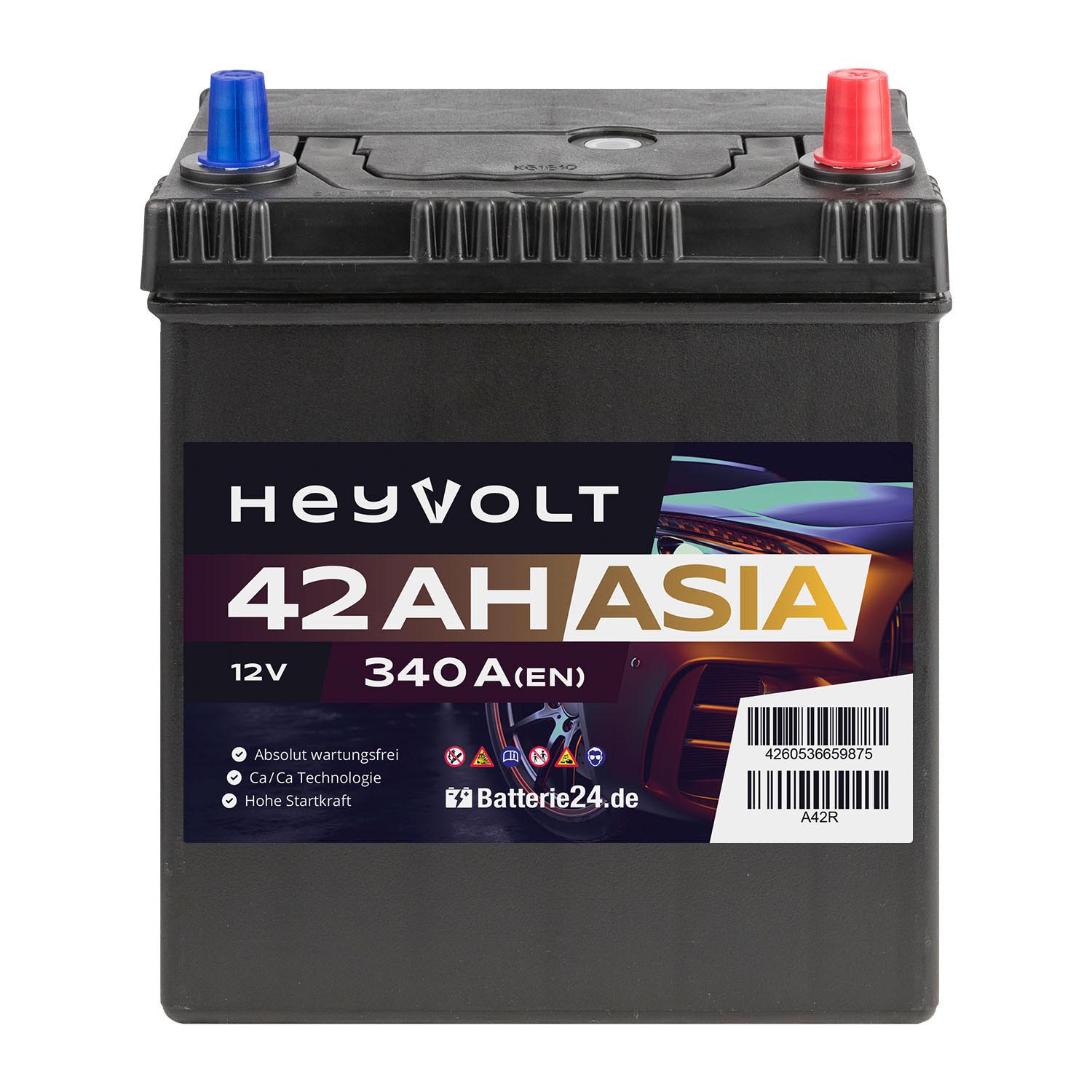 Heyvolt ASIA A42R Autobatterie 12V 42Ah