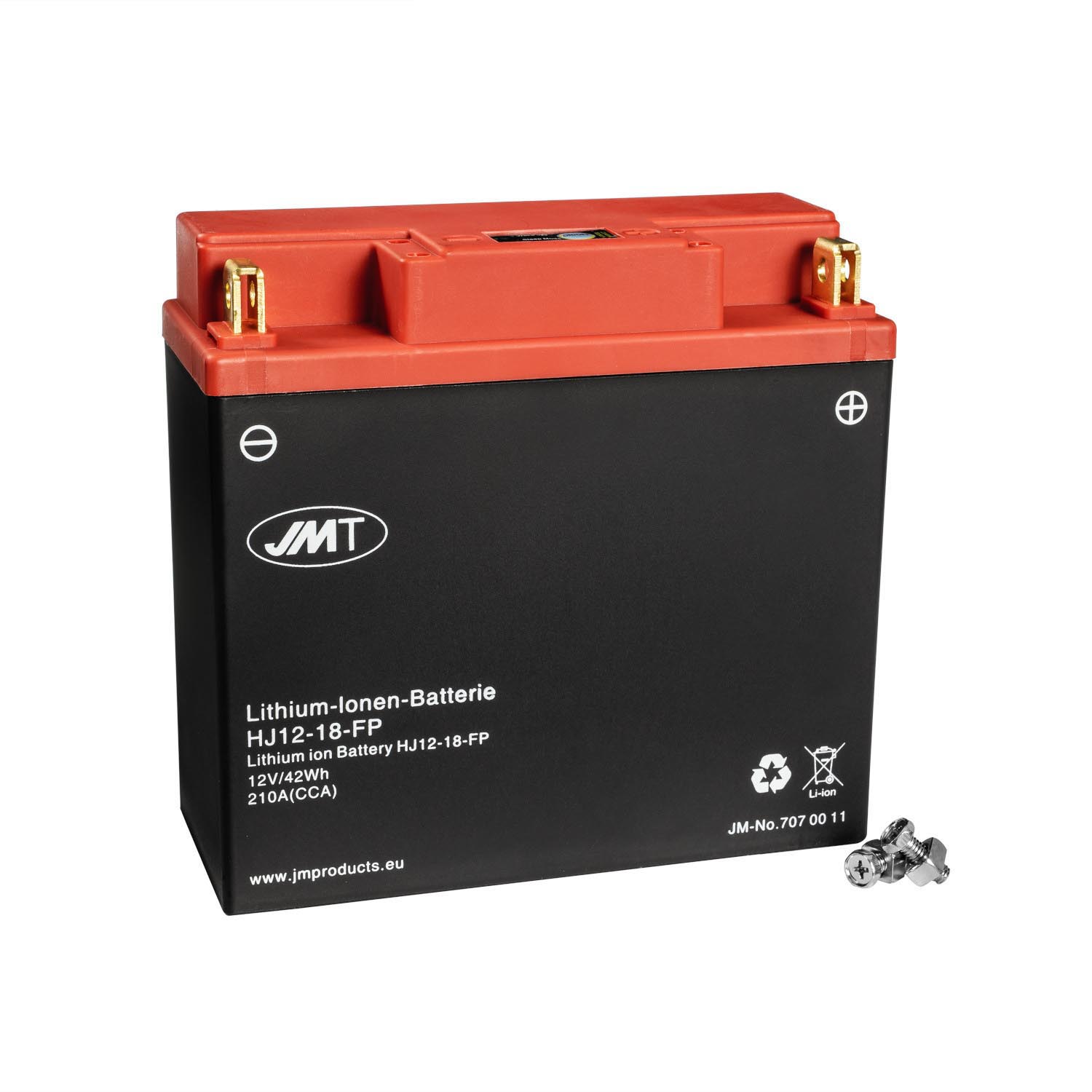 JMT Lithium-Ionen Rasentraktorbatterie HJ12-18-FP 12V