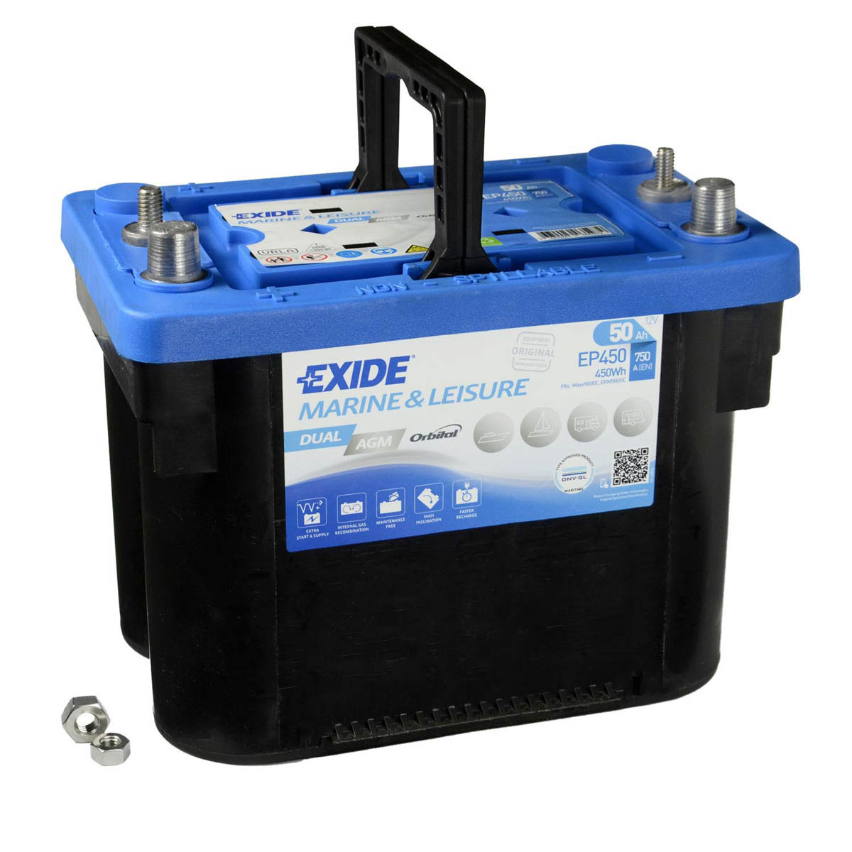 Exide Dual AGM (Starten & Versorgen) EP450 12V 50Ah