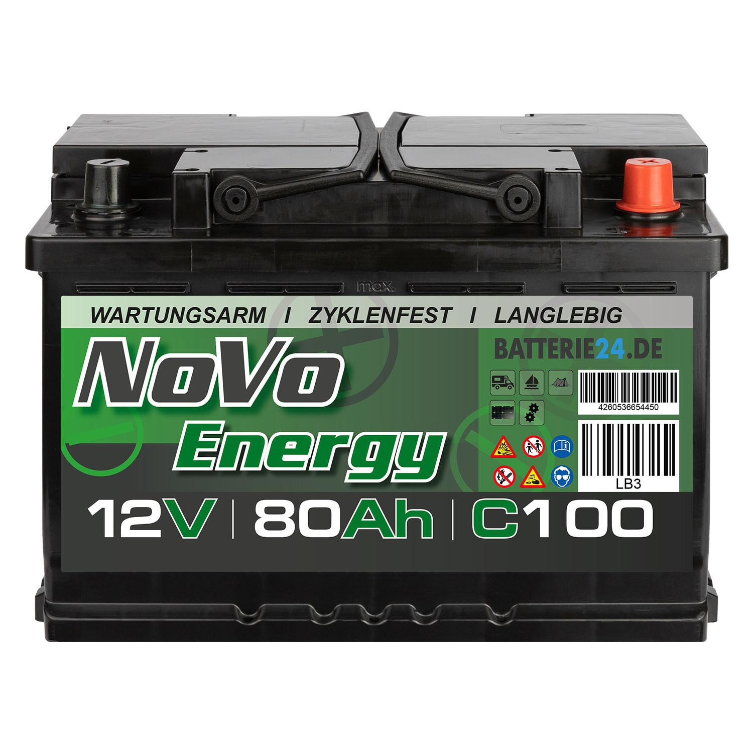Novo Energy Batterie 12V 80Ah