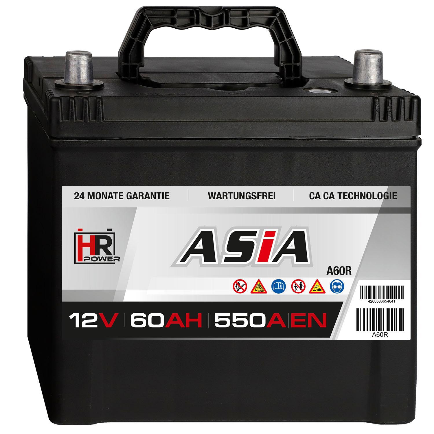 HR HiPower ASIA Autobatterie A60R 12V 60Ah