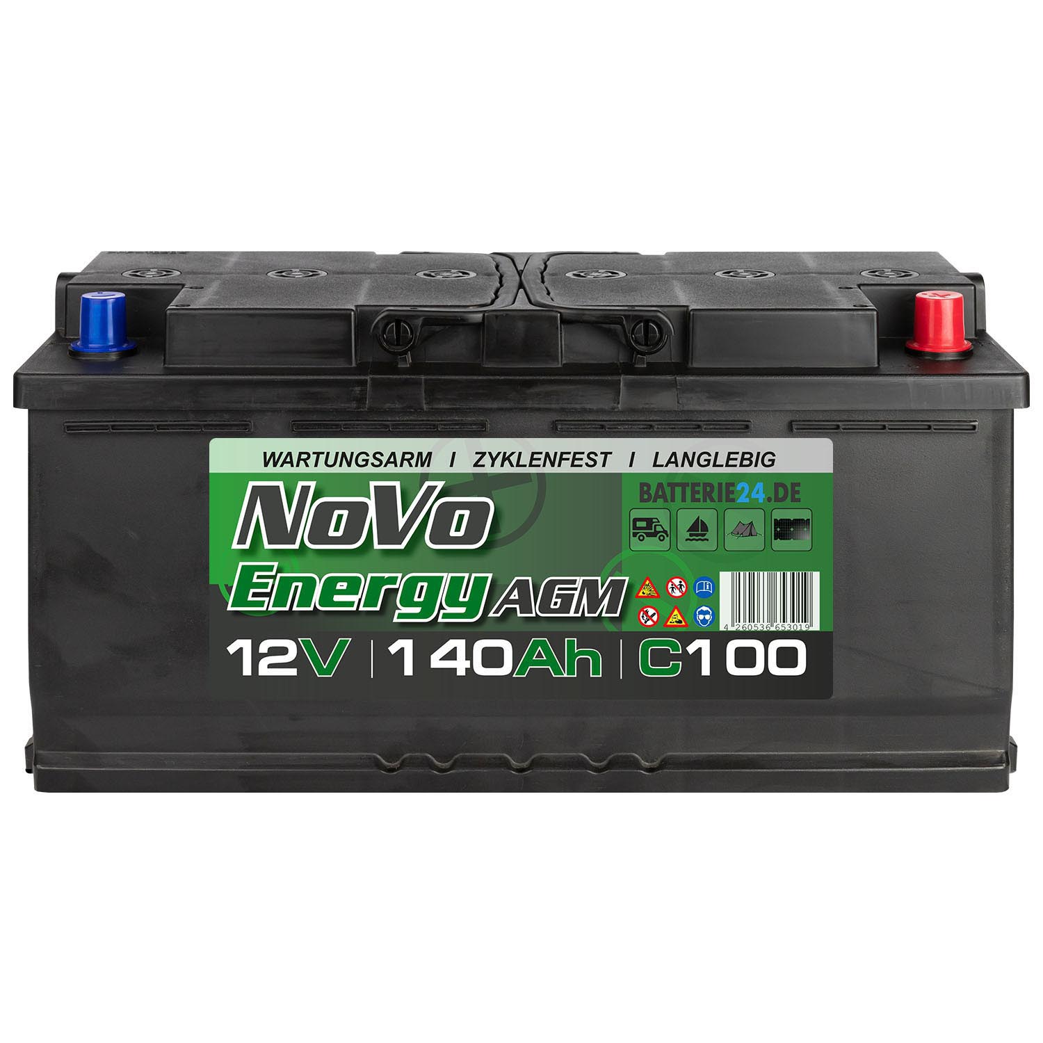 Novo Energy AGM Batterie 12V 140Ah