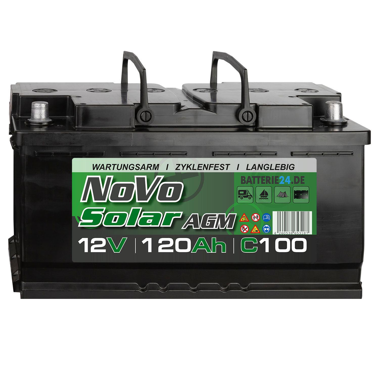 Novo Solar AGM 12V 120Ah Versorgerbatterie