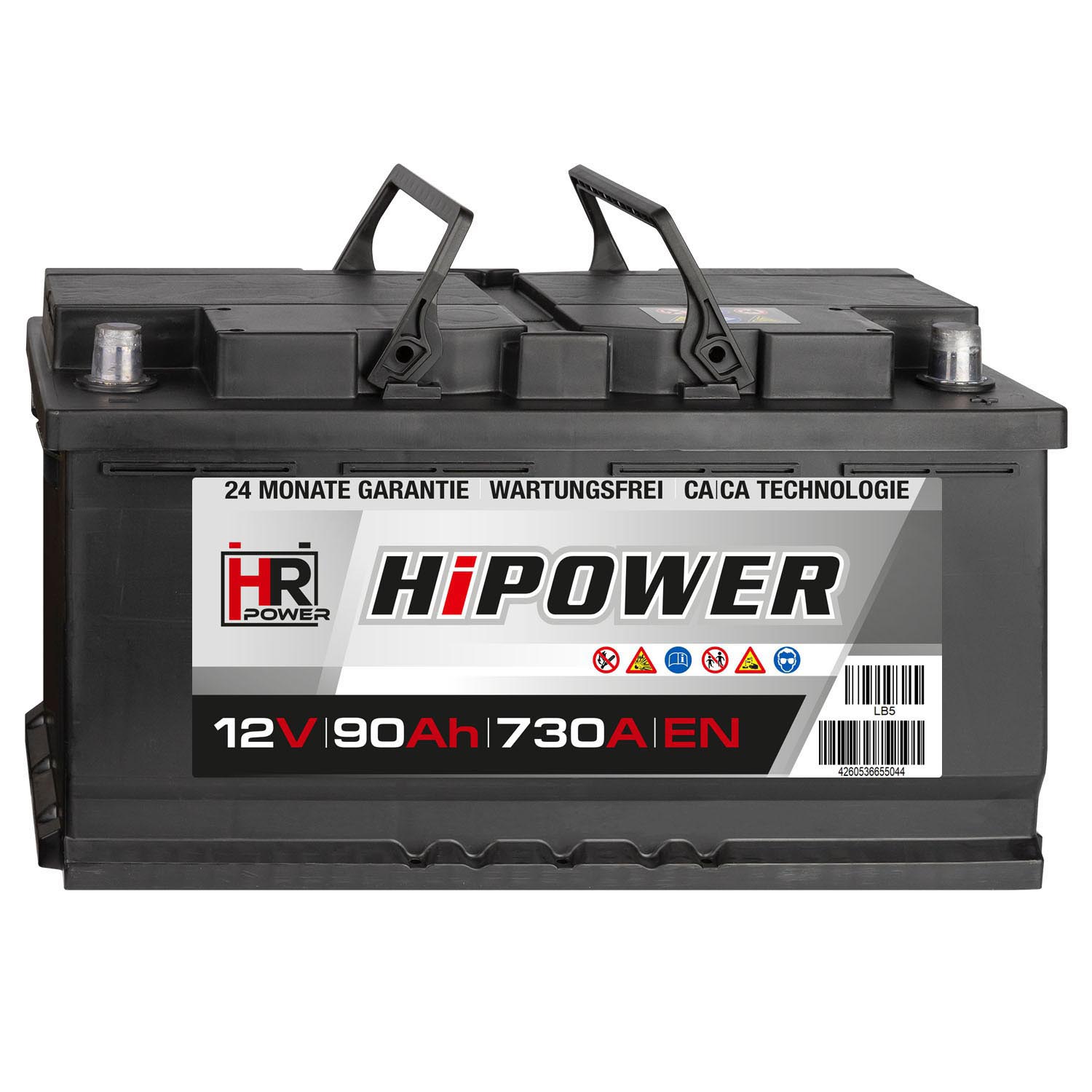 HR HiPower Autobatterie 12V 90Ah