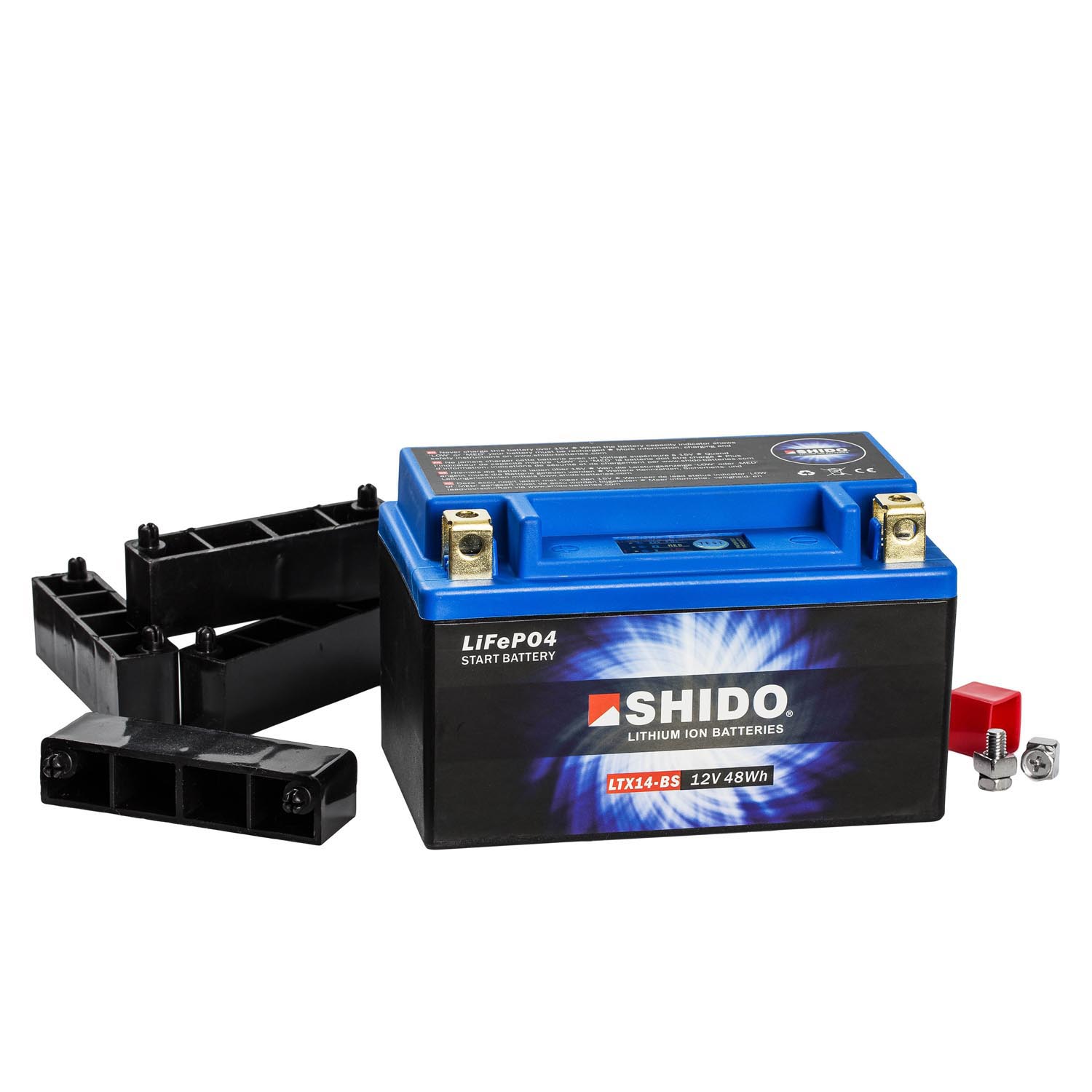 Shido Lithium Motorradbatterie LiFePO4 LTX14-BS 12V