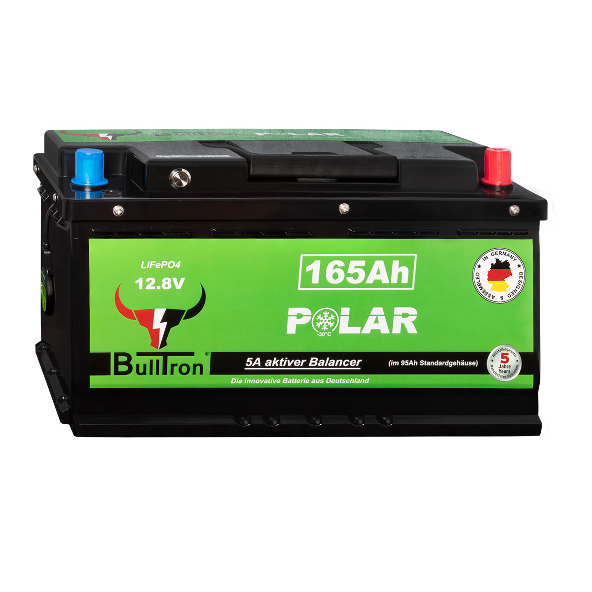 BullTron 165Ah Polar LiFePO4 12,8V Versorgerbatterie 200A (USt-befreit nach §12 Abs.3 Nr. 1 S.1 UStG)