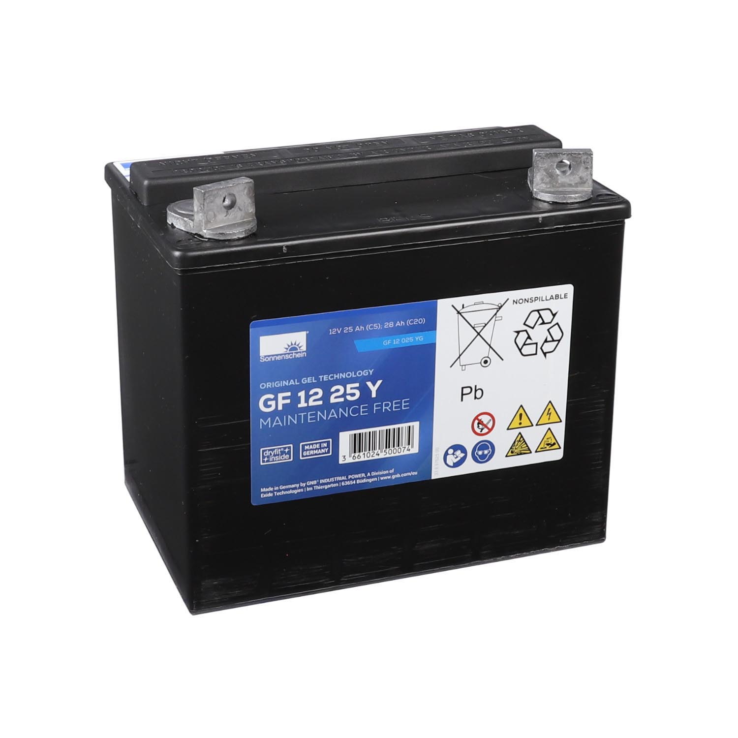 SONNENSCHEIN 12V 25Ah Gel Batterie GF-Y GF 12 025 YG