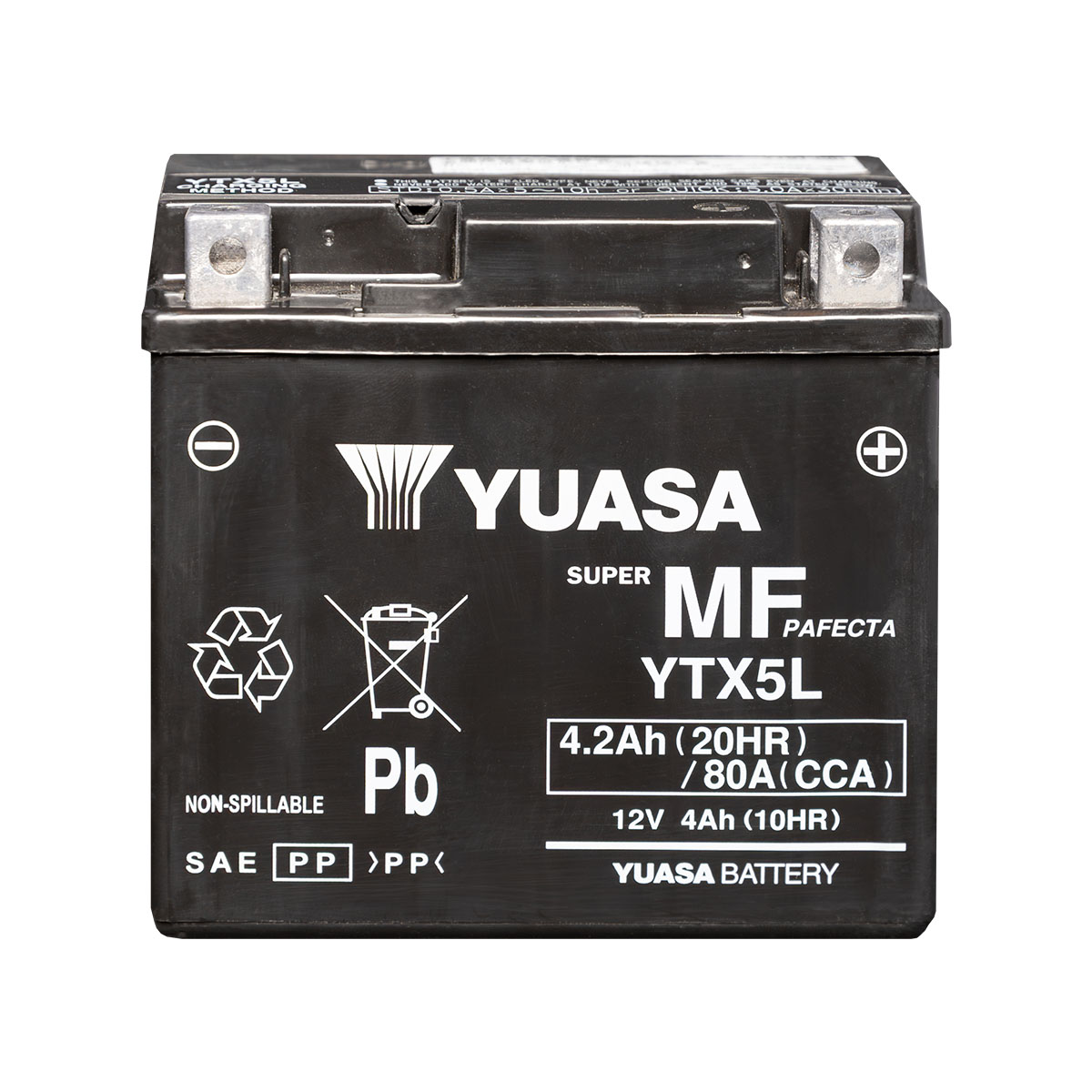 Yuasa YTX5L AGM 12V 4Ah Motorradbatterie