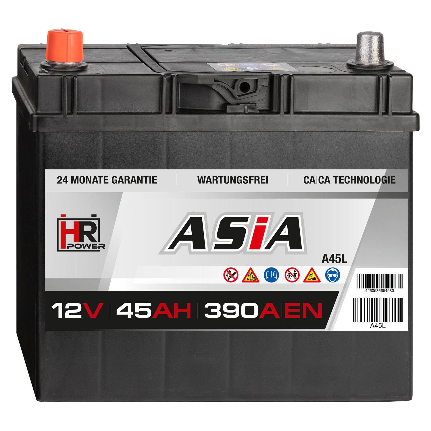 HR HiPower ASIA Autobatterie A45L 12V 45Ah