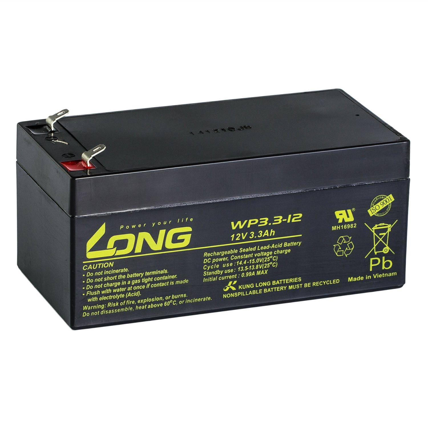 LONG Bleiakku WP3.3-12 12V 3,3Ah